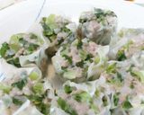 ♪小松菜たっぷりヘルシーなグリーン焼売♪作り方6写真