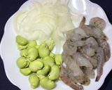 空豆とエビのかき揚げ作り方1写真