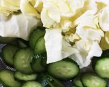 大豆とカニカマときゅうりの簡単サラダ作り方1写真