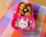 幼稚園 お弁当♡うさぎ夫婦作り方5写真