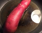 タジン鍋&フライパン冷めても甘い蒸かし芋作り方1写真