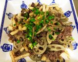 ガッツリヘルシー長芋と連呼の牛肉炒め作り方7写真