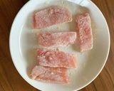 カジキの唐揚げ特製オーロラソース和え作り方1写真