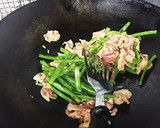 ◎簡単インゲンと豚肉の中華炒め作り方5写真