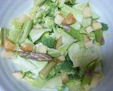 ごまみそポン酢だれの温野菜作り方1写真