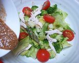 ごまみそポン酢だれの温野菜作り方4写真