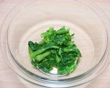 ポン酢で菜の花としらすのおかか和え作り方2写真