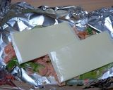 ポン酢でアスパラと鮭のチーズホイル焼き作り方4写真