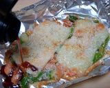 ポン酢でアスパラと鮭のチーズホイル焼き作り方6写真