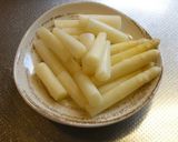 ホワイトアスパラのたらこクリームパスタ作り方2写真
