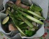 白身魚とえりんぎ野菜の昆布蒸し作り方5写真