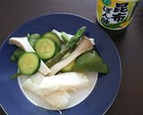 白身魚とえりんぎ野菜の昆布蒸し作り方6写真