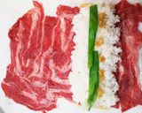 肉巻きライス※ニンニク風味味噌ソース作り方4写真