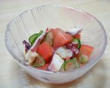 ポン酢でタコとトマトのマリネ作り方8写真
