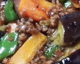 たっぷりひき肉とナスの甘辛炒め作り方7写真