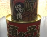 鯨大和煮缶で肉豆腐作り方1写真