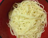 水菜とささみの冷製梅肉パスタ作り方8写真