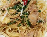 ☆豚肉と水菜の和風パスタ☆ランチ作り方6写真