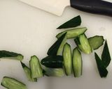 箸休めに。キュウリのゴマ油炒め作り方1写真