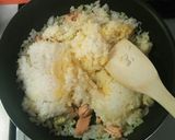 鮭とじゃこの和風チャーハン♪作り方4写真