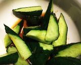 箸休めに。キュウリのゴマ油炒め作り方4写真