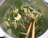簡単♪小松菜 セロリ きのこの中華煮込み作り方4写真
