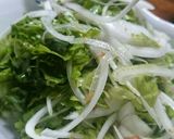 材料3つ♡新玉ねぎとレタスのおかかサラダ作り方2写真