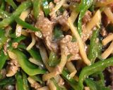 お手軽青椒肉絲作り方5写真