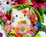 キャラ弁キティちゃん( v^-゜)♪作り方5写真