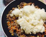 挽肉と野菜の世界一チャーハン!作り方3写真