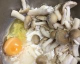 しめじと青シソのお好み焼き作り方1写真