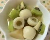 甘納豆隠し玉ありor無しフルーツ白玉。作り方7写真