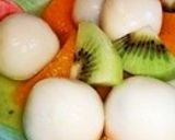 甘納豆隠し玉ありor無しフルーツ白玉。作り方8写真