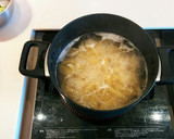 カマンベールと釜揚げしらすの和風パスタ作り方1写真
