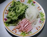 サッパリごまドレで✾胡瓜＆ハムサラダ作り方2写真