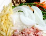 サッと炒めてチャプチェ皿うどん♪作り方1写真
