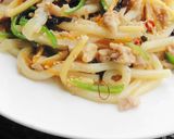 サッと炒めてチャプチェ皿うどん♪作り方4写真