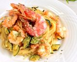 簡単★ズッキーニと海老のパスタ作り方12写真