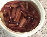 赤ずいきの酢漬け作り方3写真