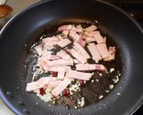 簡単！アスパラとベーコンのめんつゆパスタ作り方4写真