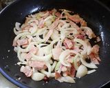 簡単！アスパラとベーコンのめんつゆパスタ作り方5写真