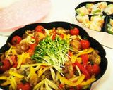 持ち寄りに！豚バラと千切り野菜のマリネ作り方8写真