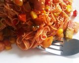 アレンジ素麺☆トマトとベーコンのパスタ風作り方8写真