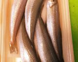 梅汁ジュワーな☆カニカマのせキスフライ作り方1写真