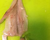 梅汁ジュワーな☆カニカマのせキスフライ作り方4写真