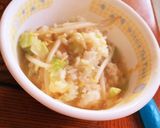 キャベツがうまい☆ふわふわ卵雑炊作り方5写真