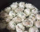 低脂肪　鶏つくね オクラあんかけ風作り方3写真