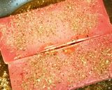 マグロステーキ・にんにくバジル・父の日に作り方3写真