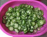 低脂肪　鶏つくね オクラあんかけ風作り方4写真