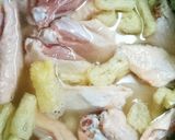 ホロうまっ！☆柔らか手羽中塩炊き込みご飯作り方3写真